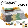 MARUMINE 200PCS MOC Building Blocks Accessories 1x2 Dots Bricks Cube Parts Compatible 98283 Houses Wall Pieces Classic DIY Toys 1