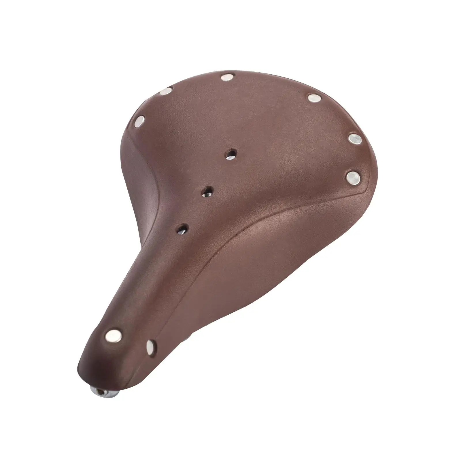 Selle de vélo rétro en cuir PU avec amortisseur de chocs, pièces de cyclisme, housse de siège pour vélo d'exercice, VTT, hommes et femmes