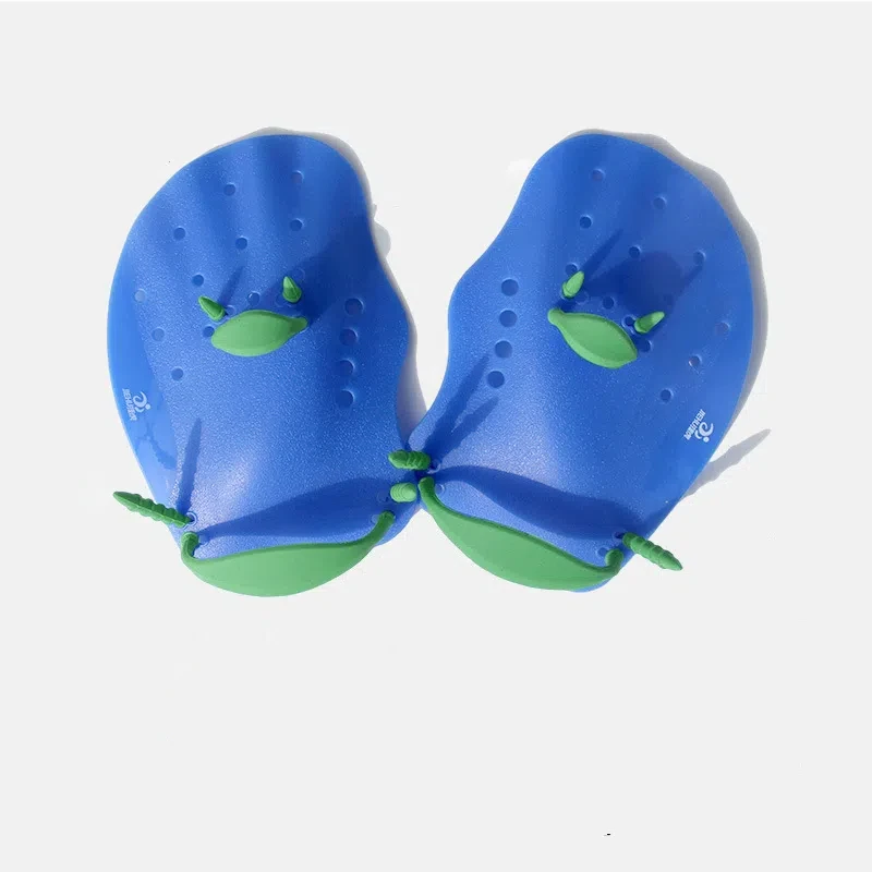 1 Pair Swimming Training Paddles Swim Hand Paddles Snorkeling Diving Gloves Fin Flipper Sports Silicone Palm