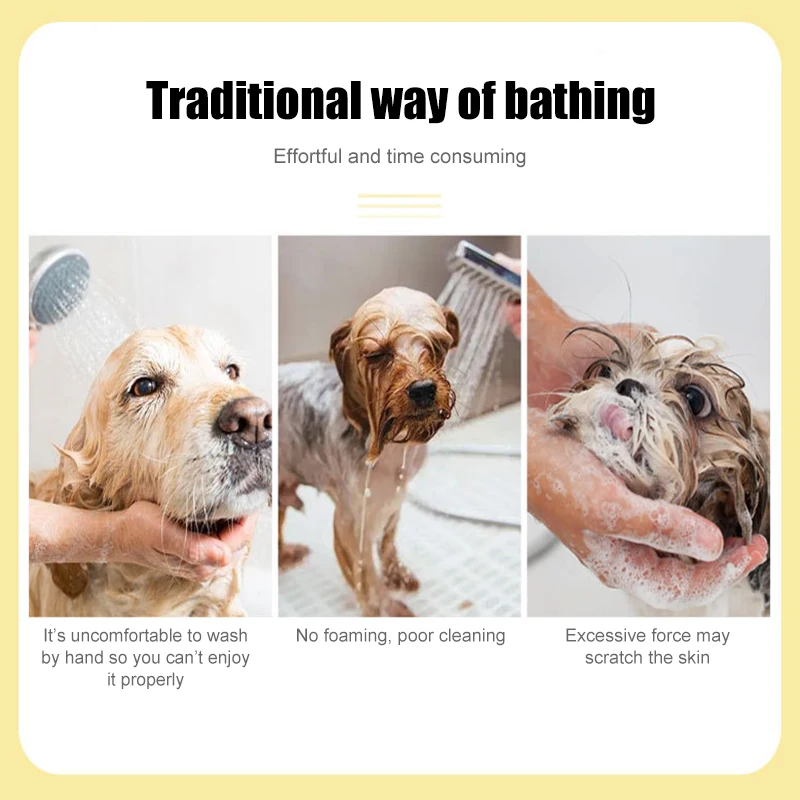 Dog Bath Brush Puppy Shower Brush Mango Shape Pet Bath Brush For Large  Opening Filling Hole Soft Glue Suspending Hole Pet Bath - AliExpress
