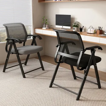 Computer Chair, Free Installation, Comfortable Office Chair, Foldable Mesh Chair for Home Use, Training Chair, Breathable Chair