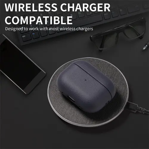 Leather grain Case For AirpPods Pro 2 For Airpods Pro 3 Case Airpods 4 3 Apple Bluetooth Earphone Accessories Protect Machine - Image 5