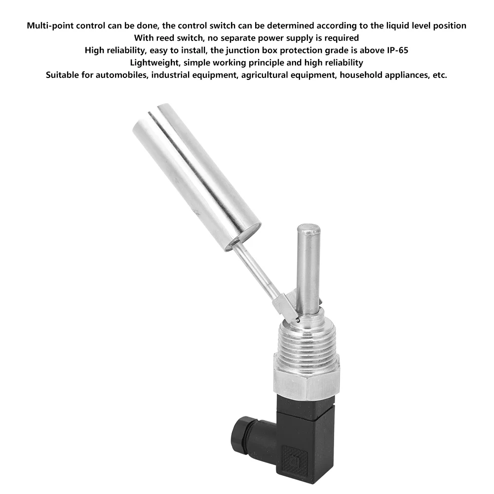 Duckbill Switch Duckbill Switch 304 Stainless Steel Water Liquid Level Sensor G1/2" DC0-220V Liquid Level Controller
