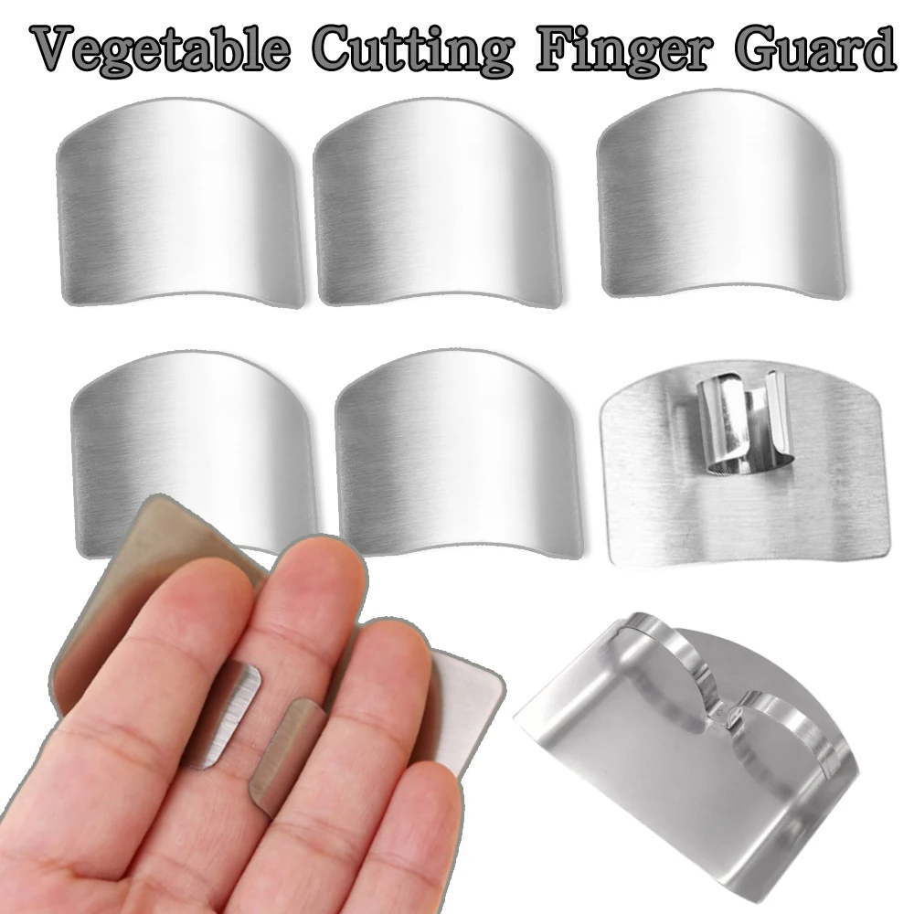 Stainless Steel Finger Protector Knife Slice Shield Kitchen Tool Vegetable Cutting Hand Single Finger Protector