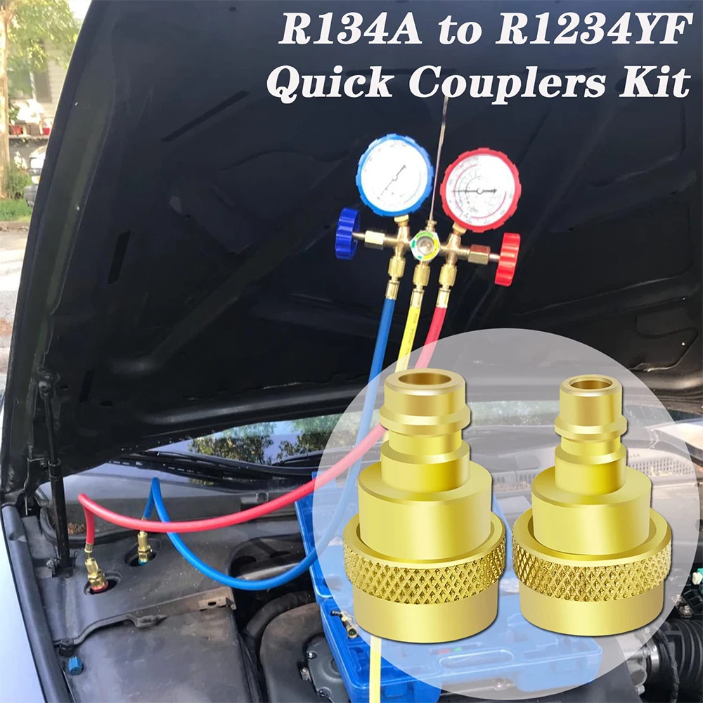 R1234yf bis r134a Low Side Schnell kupplung profession eller abnehmbarer  Adapter - AliExpress