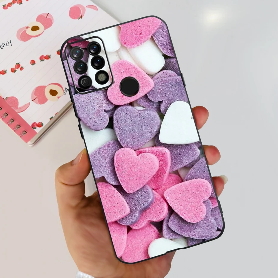 Colorful Matte Silicone Phone Case with Bumper Protection - 6.8'' Back Cover