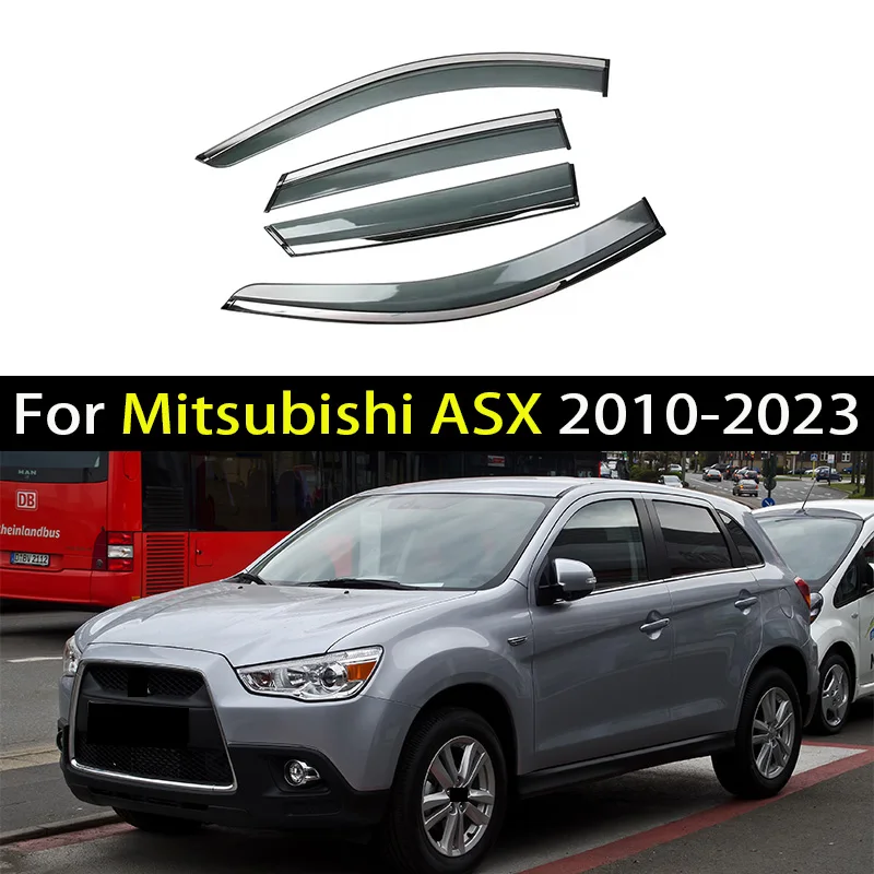 Car Window Visor For Mitsubishi ASX 2010 2011 2012 2013 2014 2015- Deflectors Window Rain Guard Weathershield Sun Rain Guard