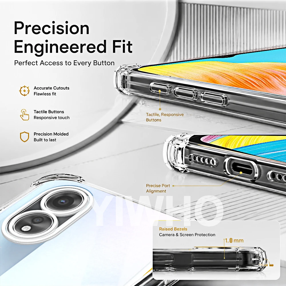 Luxury Transparent Shockproof Soft TPU Clear Case - 1 to 10 Pack