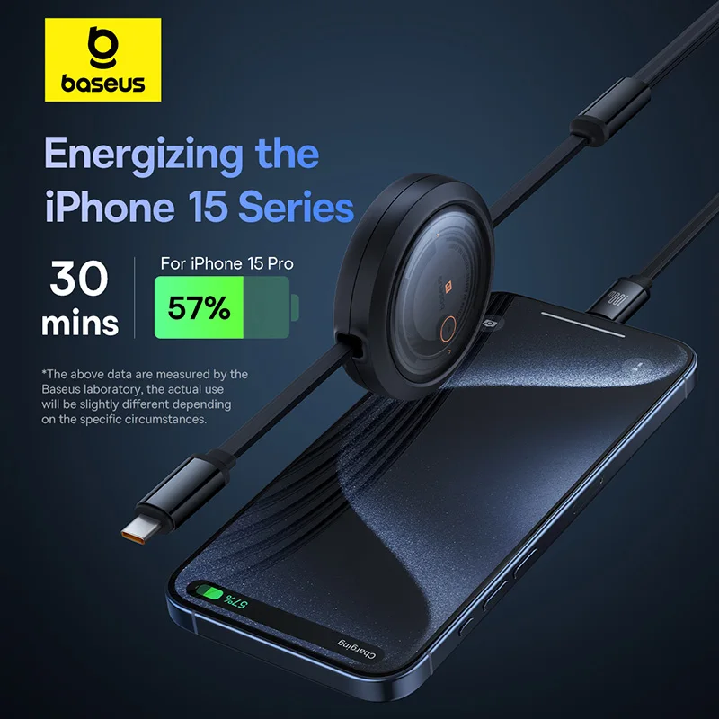 Baseus Retractable 100W 3 in 1 Fast USB Cable for Macbook iPad Portable 3 in 1 Micro Type C Charger Cable For iPhone Samsung
