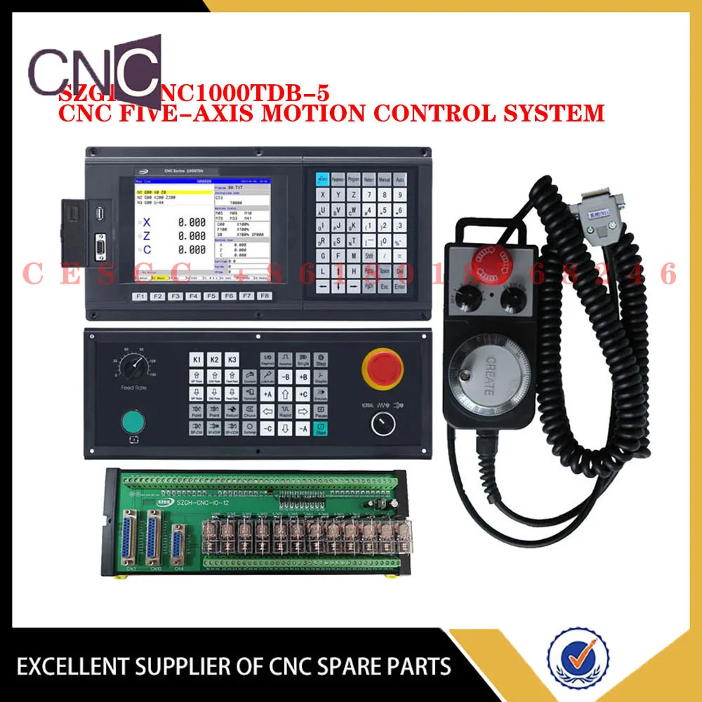 

SZGH-CNC1000TDb-5 Offline CNC five-axis motion control system lathe controller G code servo stepper with handwheel MPG