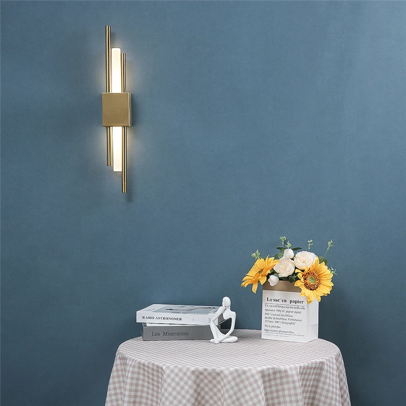 Modern Acrylic Pipe Wall Lamps Living Room Bedroom Hallway Wall Sconce Lights LED Charging Remote Control Iron Art Lighting led light led wall lamp wall light