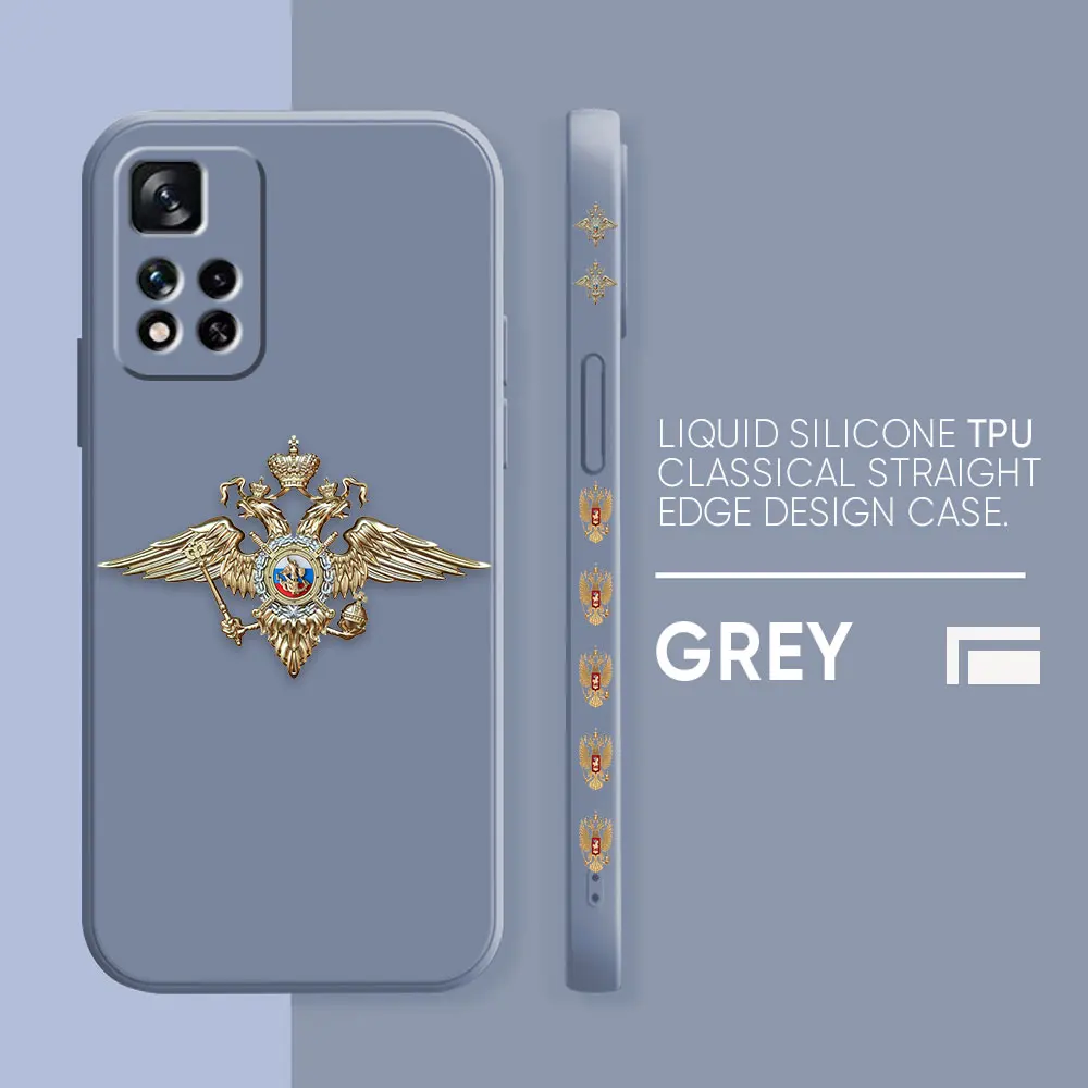 thumbnail image 1 of Funda para Redmi Note 12 11 11T 11R 11E 10 9 8 7 7S PRO PLUS 4G 5G Funda de silicona líquida Simple emblema de la Federación Rusa, 1 of 5