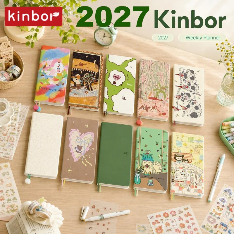 Kinbor 2026 Slim Portable Week Planner & Journal