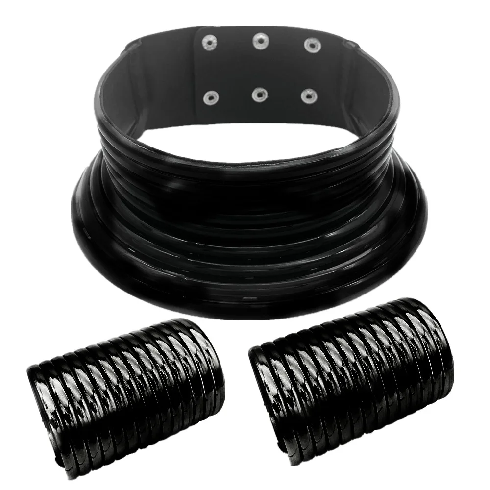 European and American exaggerated African tribal style collar and bracelet set