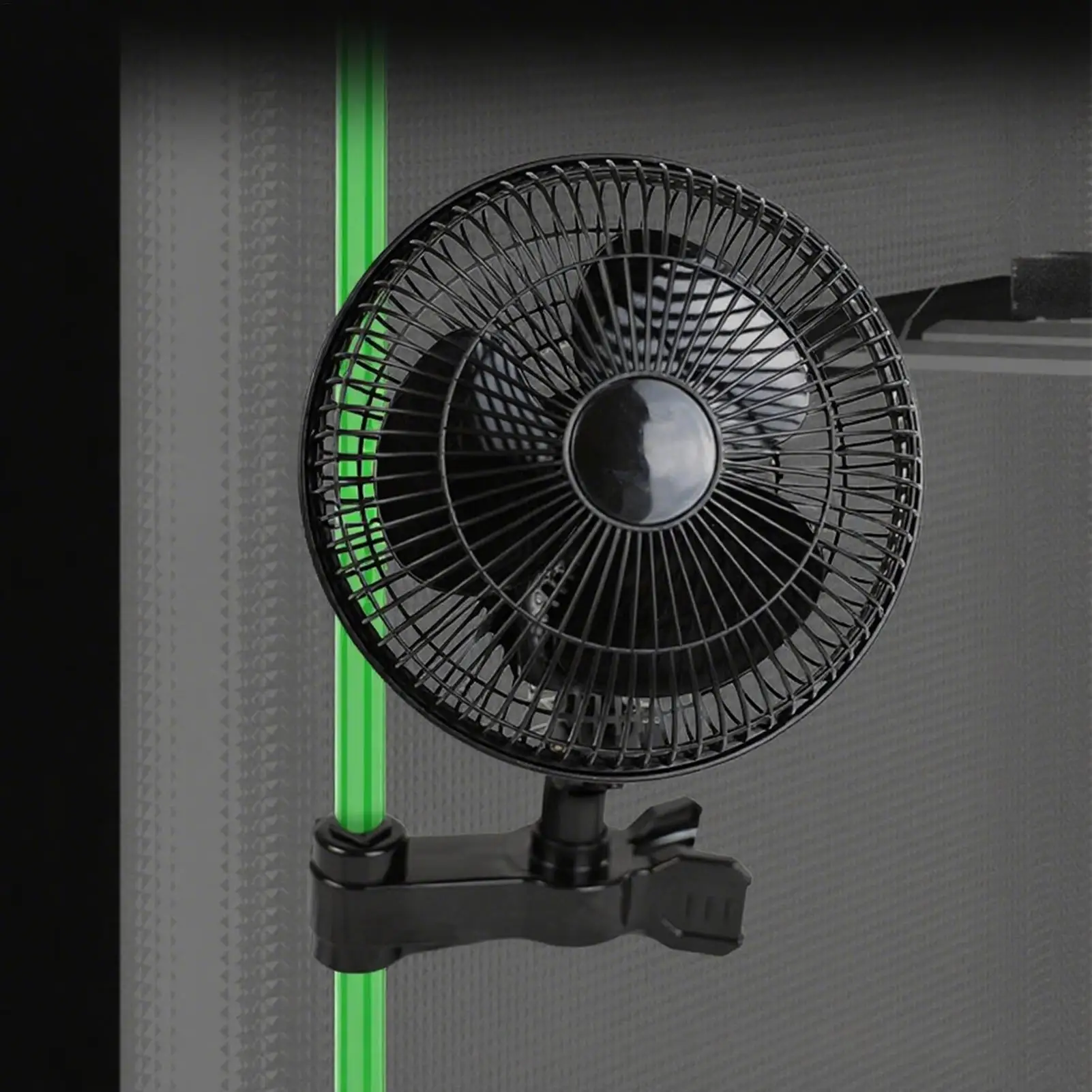 Swivelling Grow Tent Clip Fan Quiet Oscillating Ventilation for Hydroponics Circulation Cooling Greenhouses