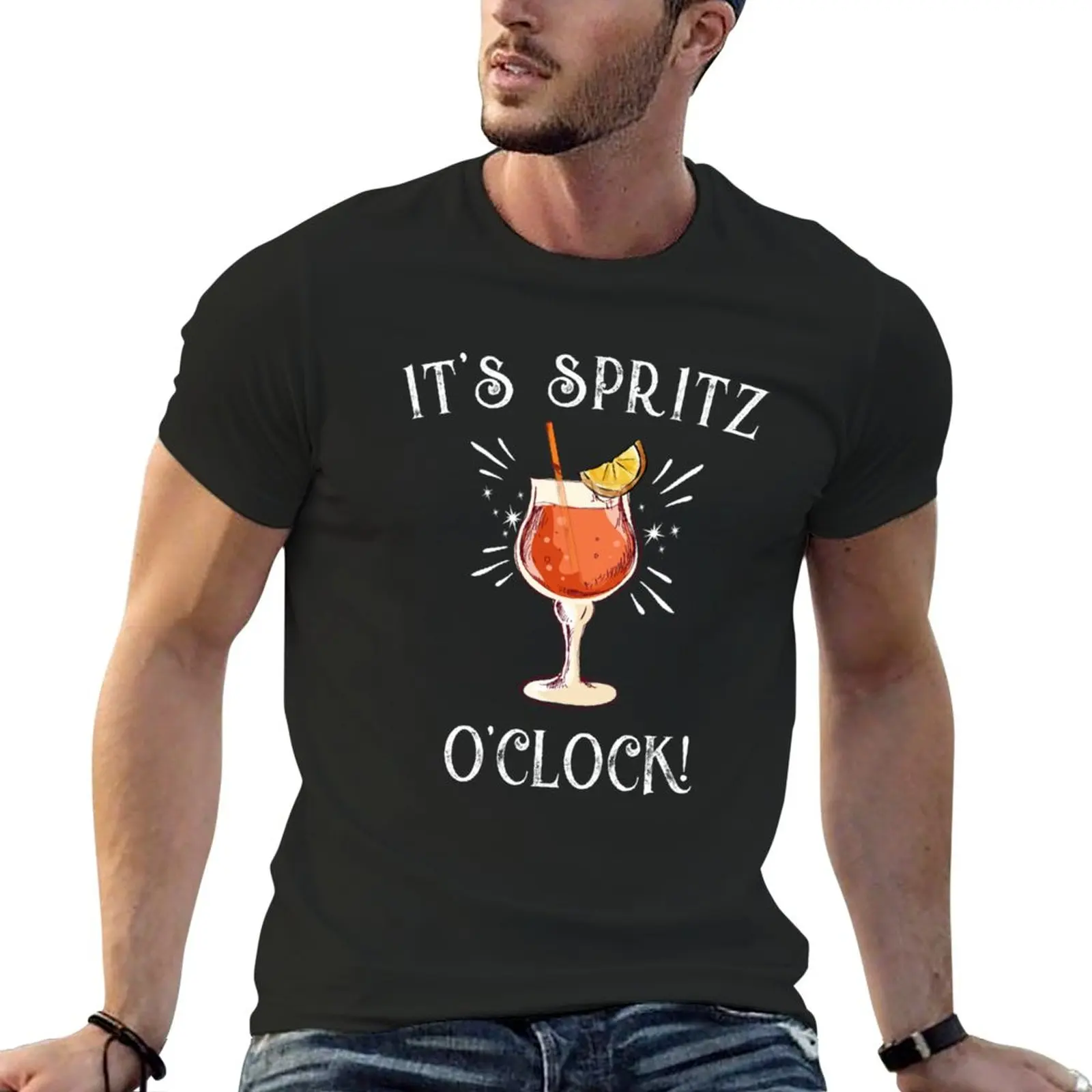 

New Amalfi Coast Italy _quot_It_s Spritz O_clock Limited Edition Active T-Shirt vintage clothes T-shirt men