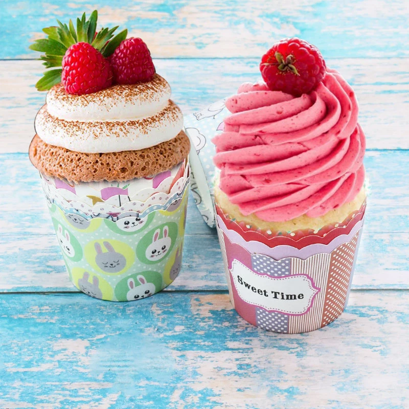 50Pcs Muffin Cupcake Paper Cups Cupcake Liner Baking Muffin Box Cup Case Party Tray Cake Decorating Tools Birthday Party Decor