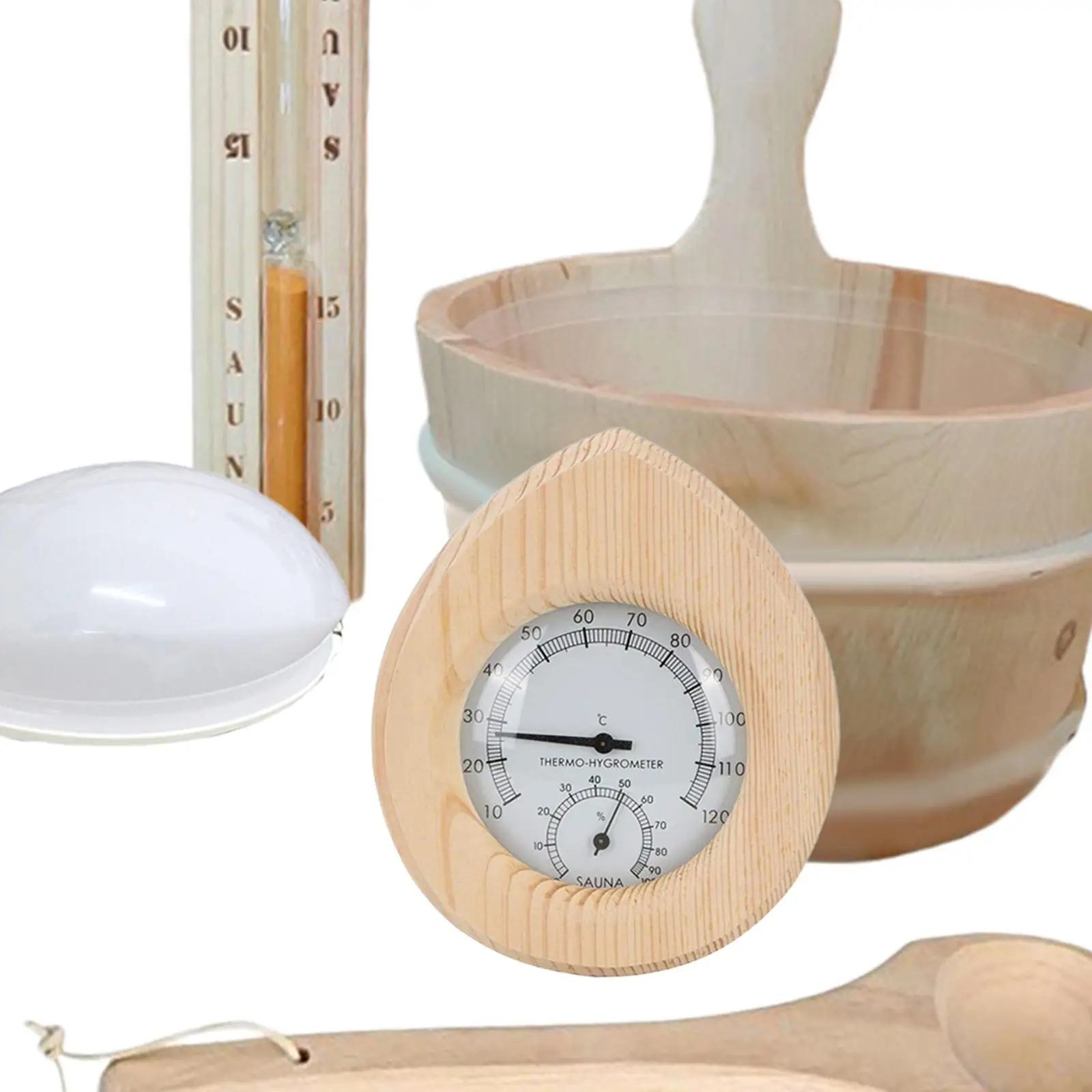Sauna Accessories Set Sauna Heater Hotels Sauna Wooden Bucket and Ladle Kit Sauna Accessories Set Sauna Heater Hotels Sauna Wooden Bucket and Ladle Kit