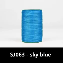 Multicolor Round Leather Sewing Thread for Crafting and DIY Jewelry Projects (SJ063 - sky blue)