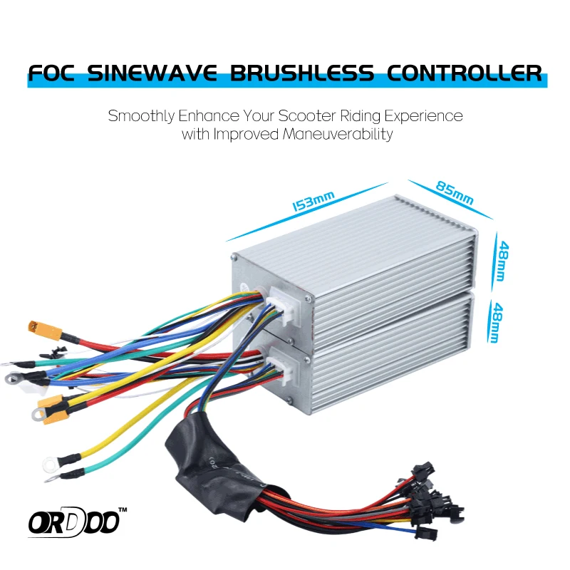60V45A DS20 TFTdisplay Off Road Scooter Upgrade kit FOC Controller ORDOOSPEED YUNLI Electric Scooter Accessories