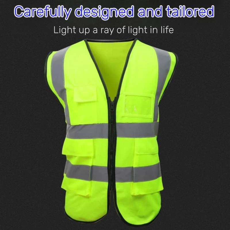 Reflective Protective Clothing Coat for Nighttime Traffic Safety