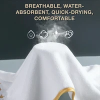 Ensemble de serviettes de bain en coton de haute qualité pour hôtel de luxe, 8 pièces, comprenant un ensemble doux absorbant à séchage rapide, adapté à la salle de bain. 3