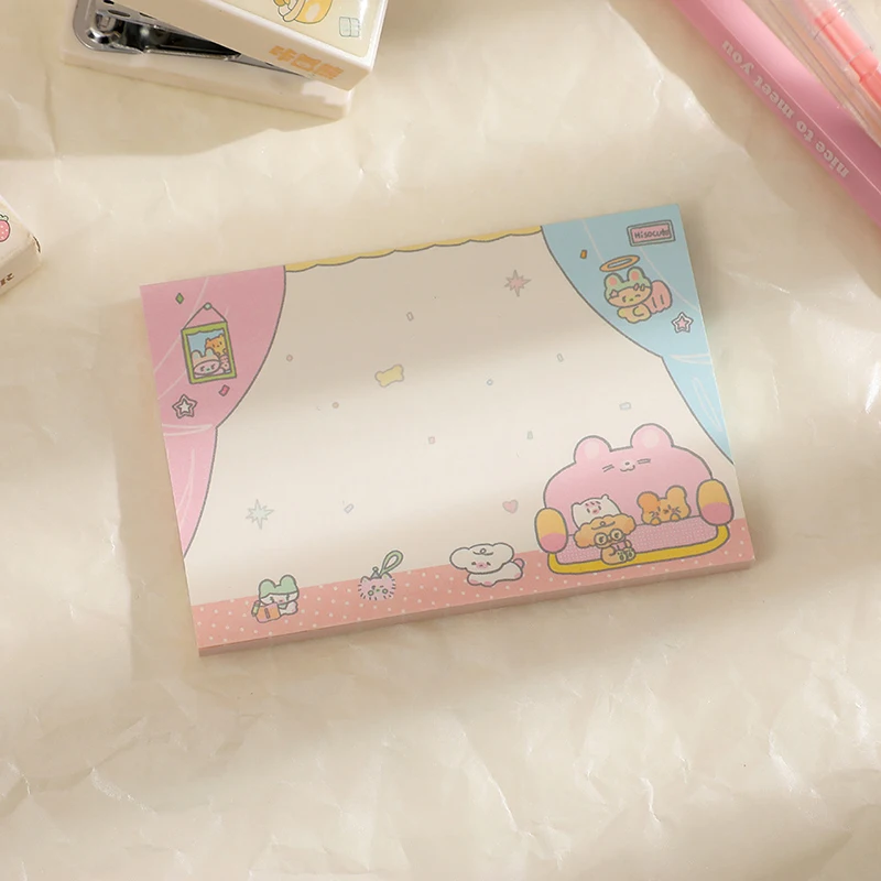 60Pcs Cute Puppy Memo Pad Decoration Scrapbooking Diary Album DIY Message Notes Paper Notepad Kawaii Stationery