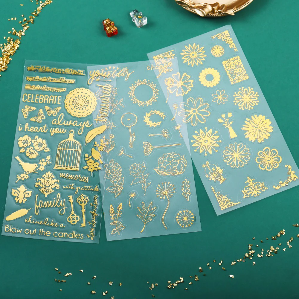 Silicone world 2pcs Decor Stickers Resin Fillings Letters UV Epoxy Resin Filler For DIY Silicone Molds Craft Jewelry Making