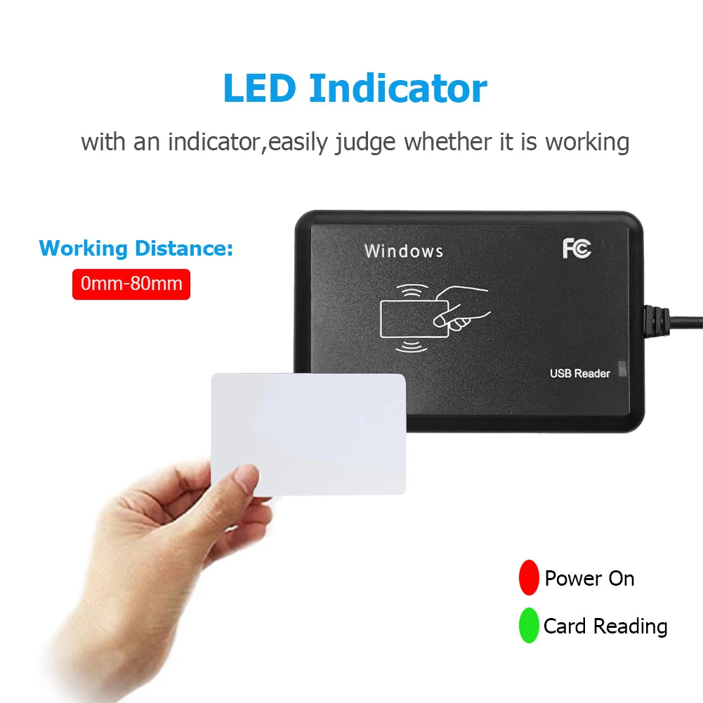 Kontaktloser RFID-Smartcard-Leser, kleiner 125-kHz-Näherungssensor, integrierter Lautsprecher für die Anwesenheit der Zugangskontrolle