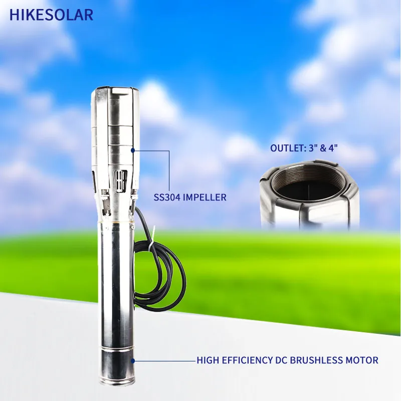 Hybrid AC/DC Submersible Solar Water Pump (12HP, Agriculture ...