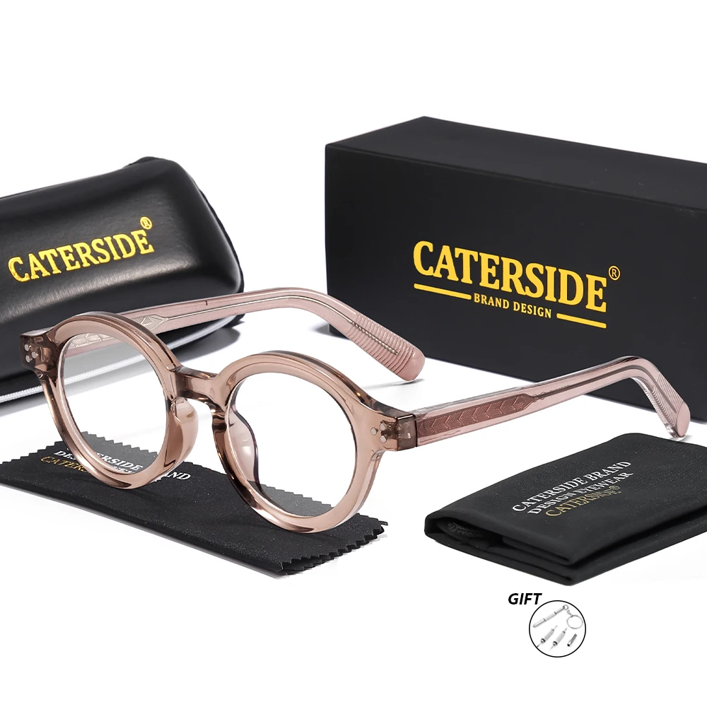 CATERSIDE Mode Herren Kleine Optische Gläser Oval Dicken Rahmen Tr-90 Rahmen Brillen Damen Tägliche Lesebrille – Detail 6
