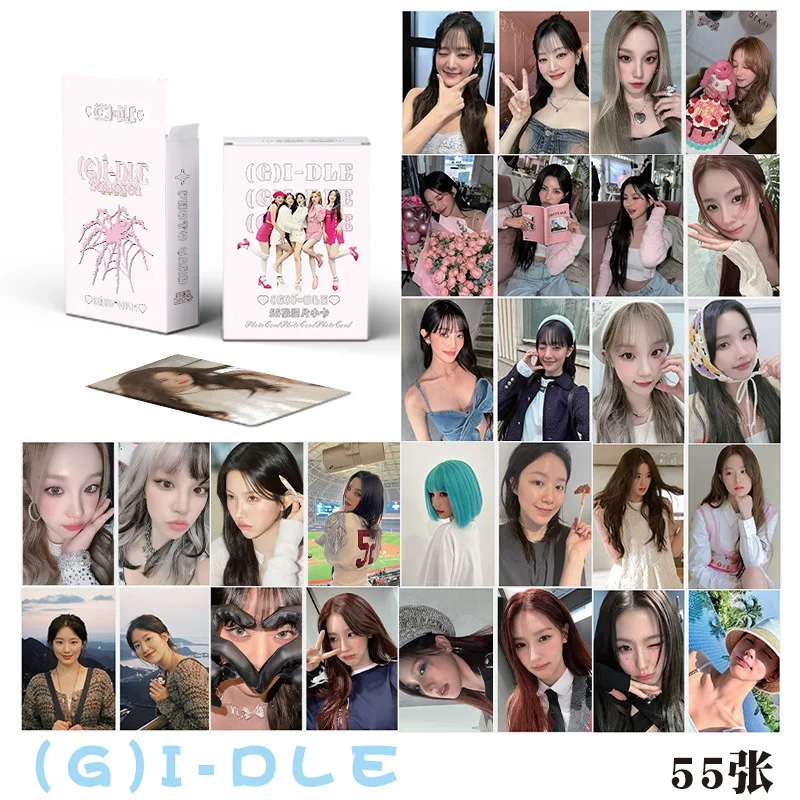 

(G) I-DLE Laser Small 50 Gidle Song Yuqi Peripheral Polaroid LOMO Card Postcard