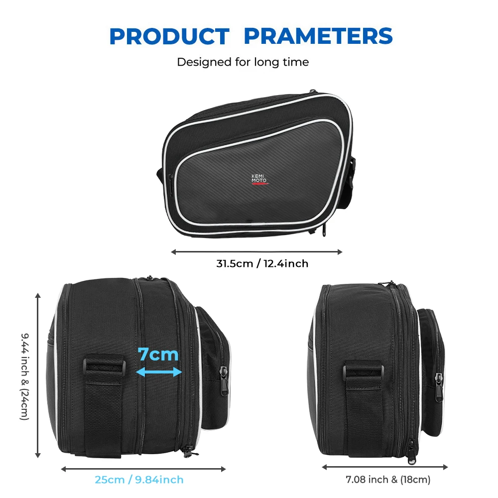 オートバイ用ラゲッジバッグ,インナーバッグ,サイドケース,BMW用