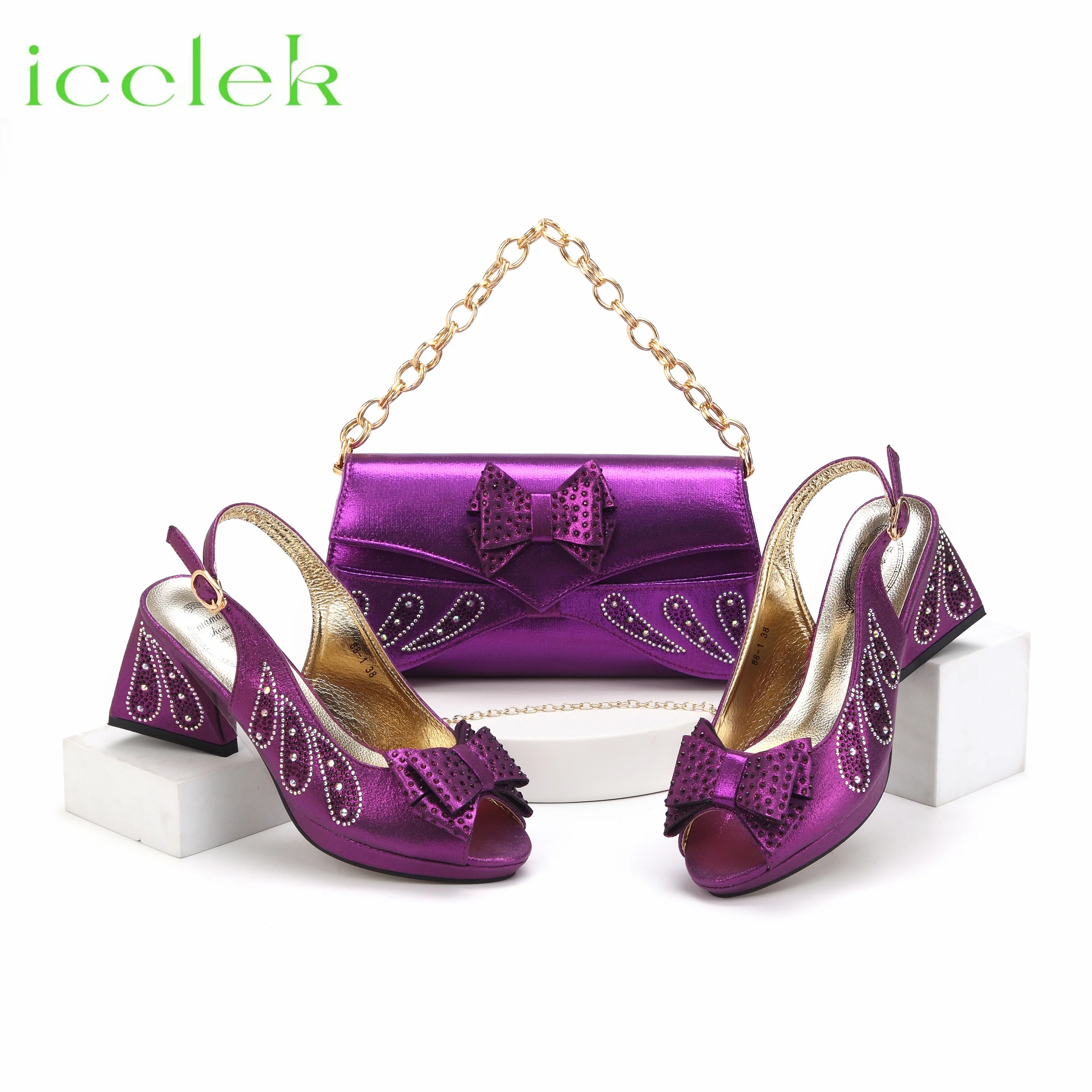 purple-color-2024-new-coming-butterfly-design-sandal-with-handbag-set-for-nigerian-wedding-party-women