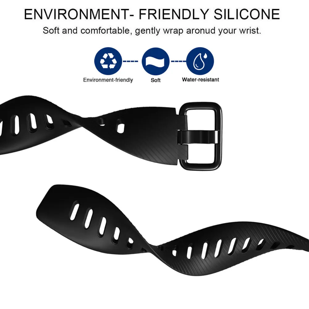 Silicone Replacement Wristband - Versatile Smartwatch Accessory Strap