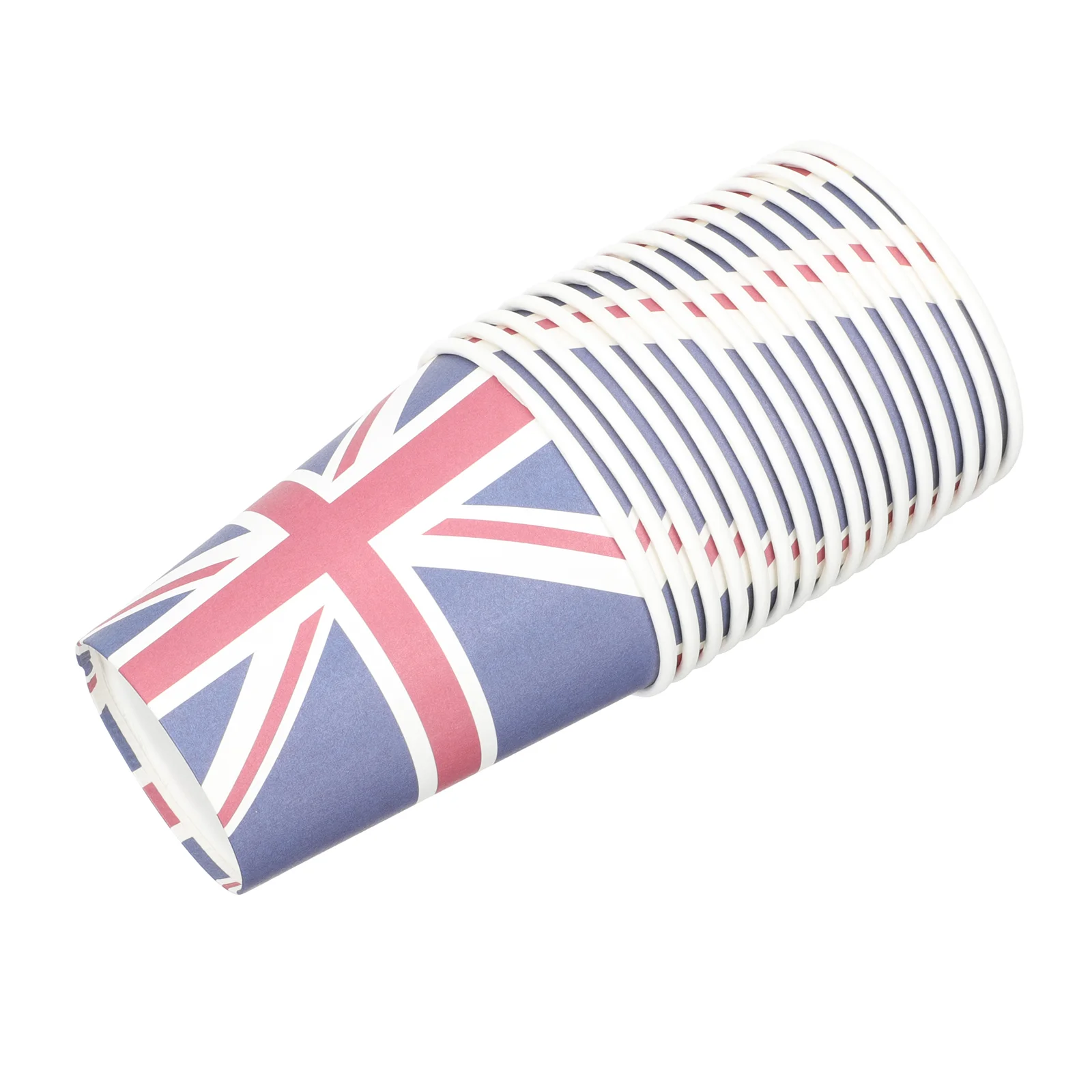 16 Pcs British Flag Paper Cup Cups for Party Water Union Jack Decorative Coffee Mug Patterns Household