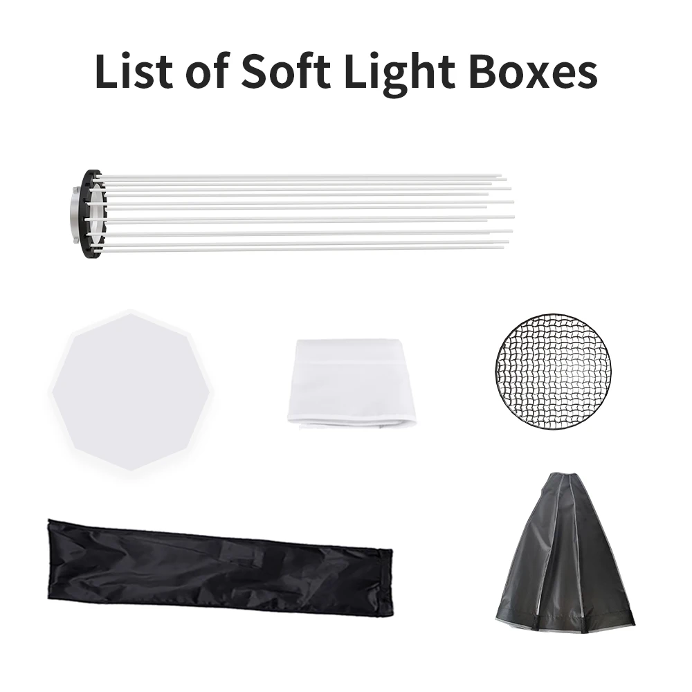 Fotografie COB-Licht Bowens 135W/115W/90W Kit 2M Stativ Fotografiezubehör für Porträt-Blitz Studiozubehör – Detail 29