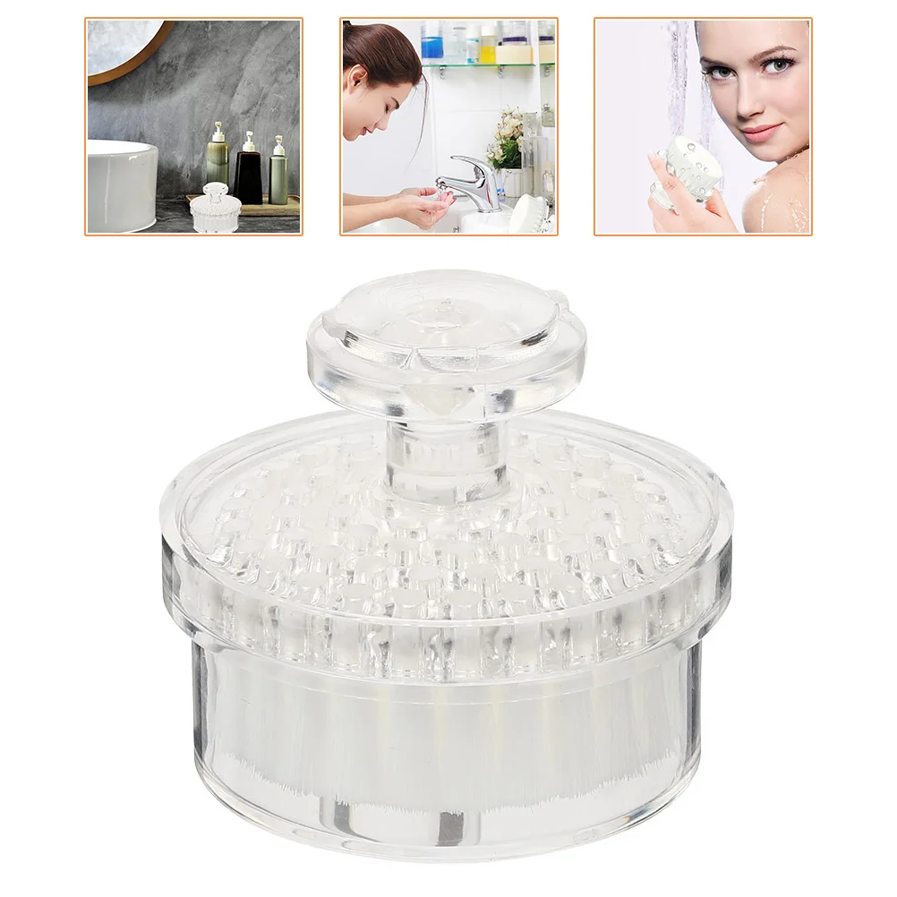 

Cleansing Brush Manual Massage Facial Brush Soft Bristles Exfoliator Double Sided Cleaning Scrub Brush Wash Brush Cleaning
