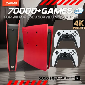 70000 + Giochi Console di gioco retrò X2 60 + Emulatori 500 GB Batocera I3-3110M Per Wii PS2 PSP GameCube N64 Maniglia wireless 4K HD TVBox 1