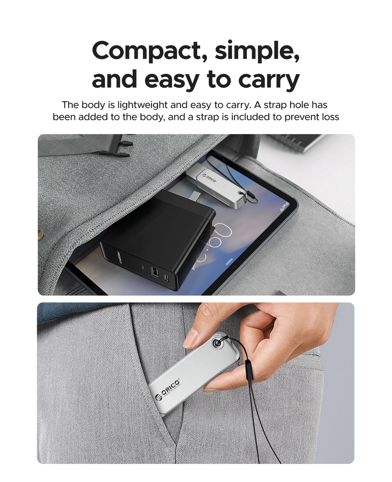ORICO 2 in 1 플래시 드라이브 256GB 128GB 64GB 32GB 고속 펜 드라이브 OTG 타입 C USB A 듀얼 인터페이스 맥북 안드로이드용