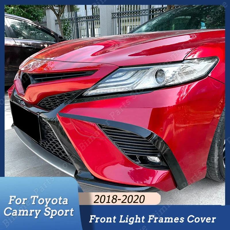 

Передний бампер, диффузор, Φ, крышка радиатора ABS для Toyota Camry 8-го поколения 2018 2019 2020, спортивные аксессуары