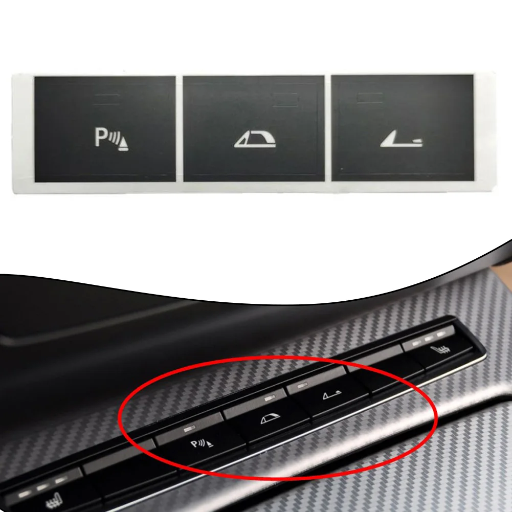 

Car Button Repair Sticker Matte Black Decals Stickers For BMW Z4 E89 2009~2016 Button Repair Decals Stickers Center Console