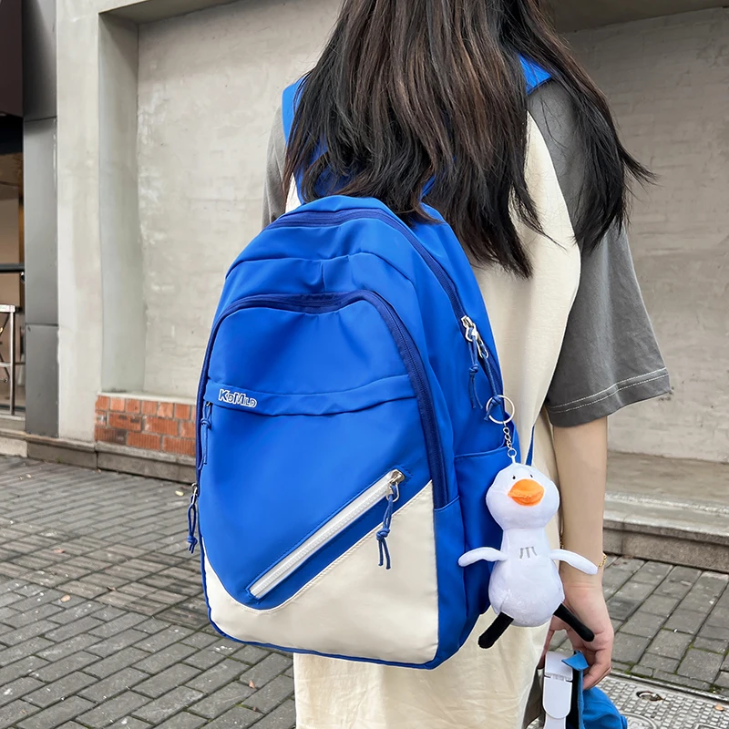 Mochila moderna para hombre y mujer, bolso de estudiante de secundaria con múltiples bolsillos, mochilas escolares para adolescentes, mochila de viaje - AliExpress