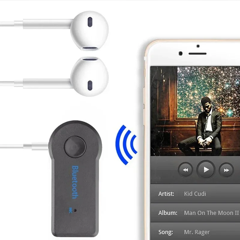 Wireless Bluetooth 5.0 2 in 1 Receiver Transmitter Adapter 3.5mm Jack for Car Music Audio Aux A2dp Headphone Reciever Handsfree