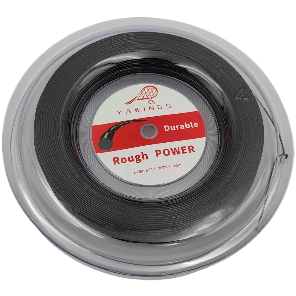Big Banger Power Rough Tennis String 1.25MM Black Color 200M
