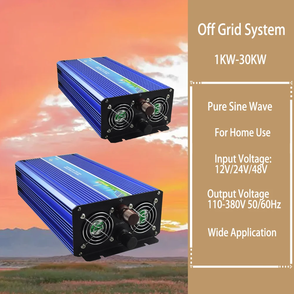 1000W -30Kw Wind Mppt Power Off Grid Inverter Con Sensore Limitatore Onda Sinusoidale Pura 110V 220V Per Generatore Eolico 24V 48V