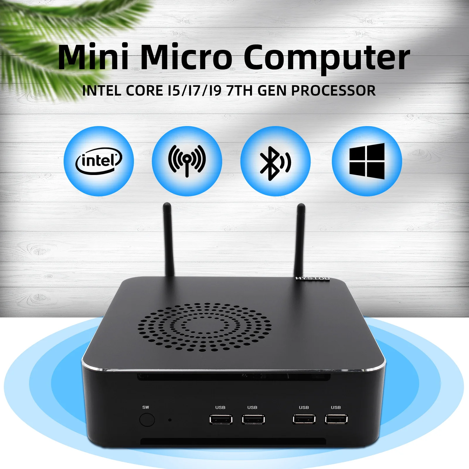 

Hystou Rocket Lake Gaming Mini PC M7 Core i9 i7 Dual Channel 64GB Of DDR4 RAM 4K Display Output with Windows 10 /11