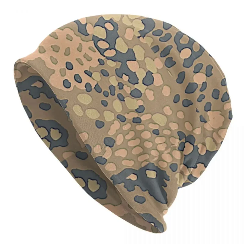 

Desert Erbsenmuster Pea German WW2 Camouflage Pattern Skullies Beanies Caps Winter Warm Knit Hat Bonnet Hats Outdoor Ski Cap