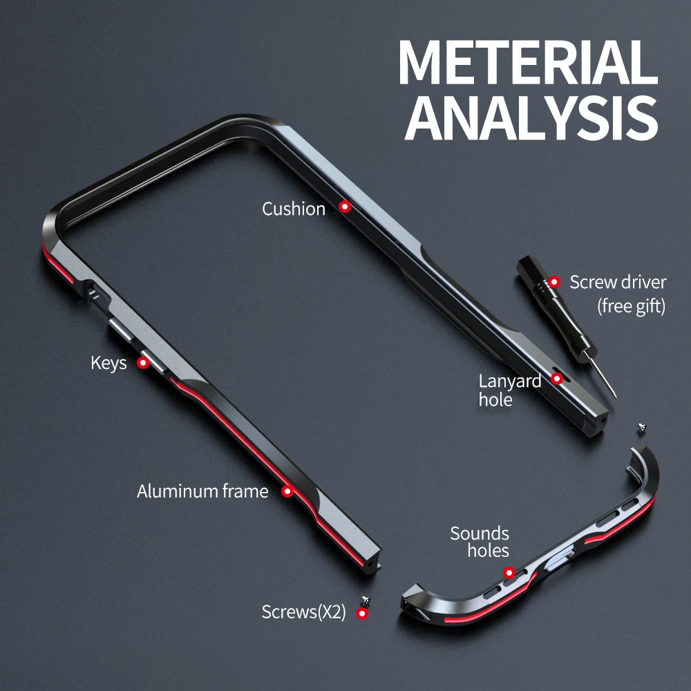 Sleek and Stylish Alloy Frame Phone Case - Anti-Drop Protective Cover