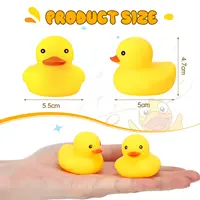 100Pcs Rubber Ducks for Kids Yellow Mini Duck Party Favors Bulk Ducks Summer Pool Floating Toys Rubber Ducks Birthday 2